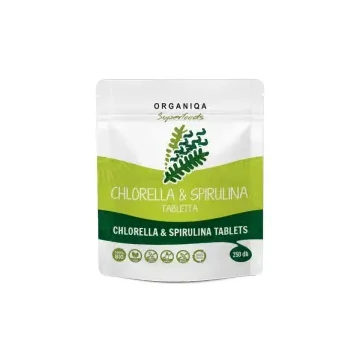 Organiqa bio chlorella és spirulina tabletta 250 db