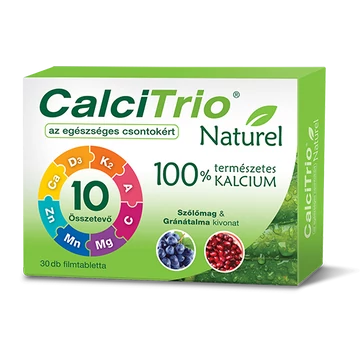 CalciTrio Naturel 100% természetes kalcium filmtabletta 30x