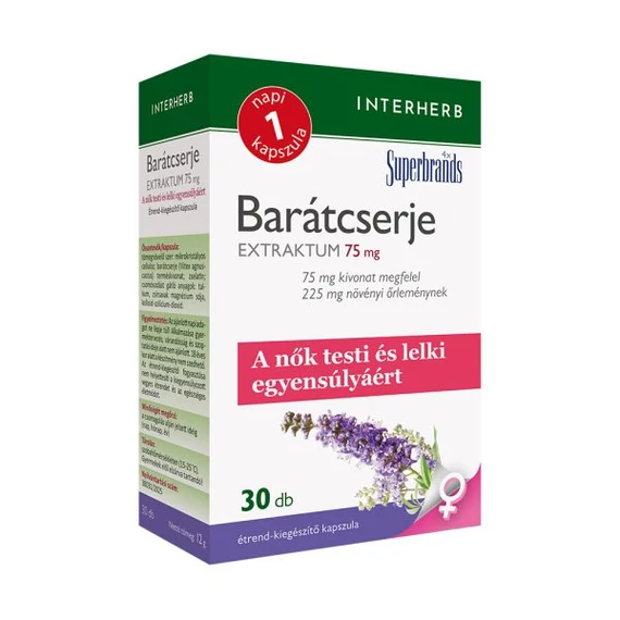 Interherb NAPI1 Barátcserje Extraktum 75 mg, 30 db