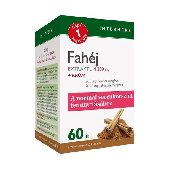 Interherb NAPI1 Fahéj Extratum 200mg 60 db