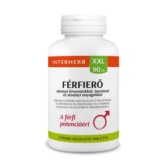 Interherb XXL 90 db FÉRFIERŐ A férfi potenciáért tabletta