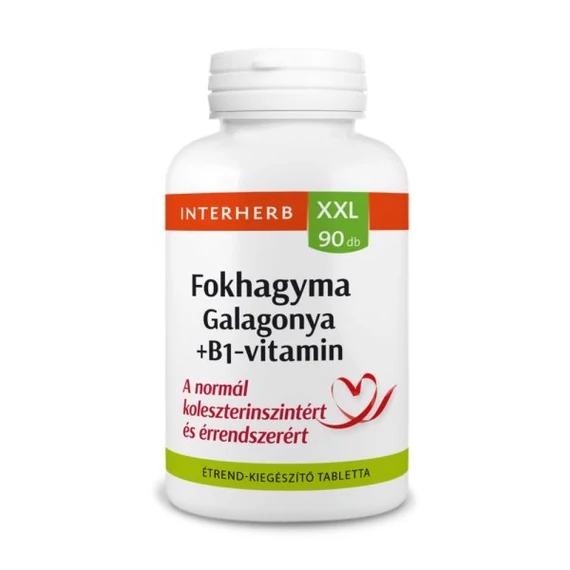 Interherb XXL 90 db FOKHAGYMA & GALAGONYA +B1-vitamin tabletta