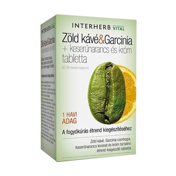 Interherb Zöld kávé&Garcinia tabletta 60 db