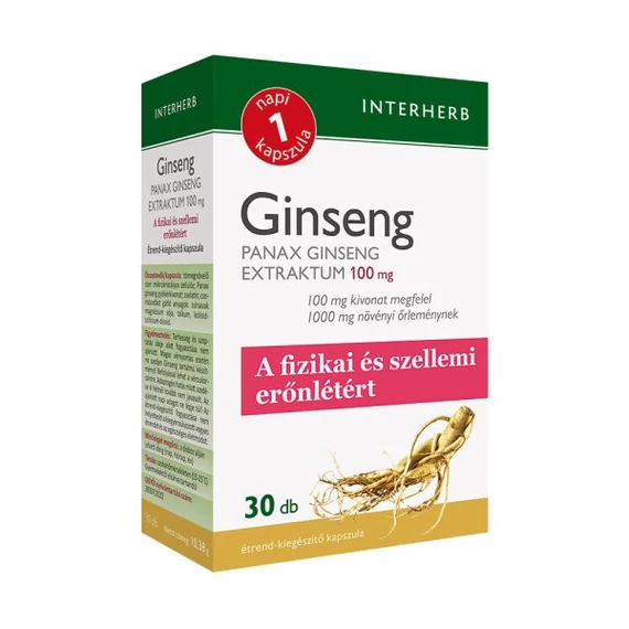 Interherb NAPI1 Ginseng panax Extraktum 100mg 30 db