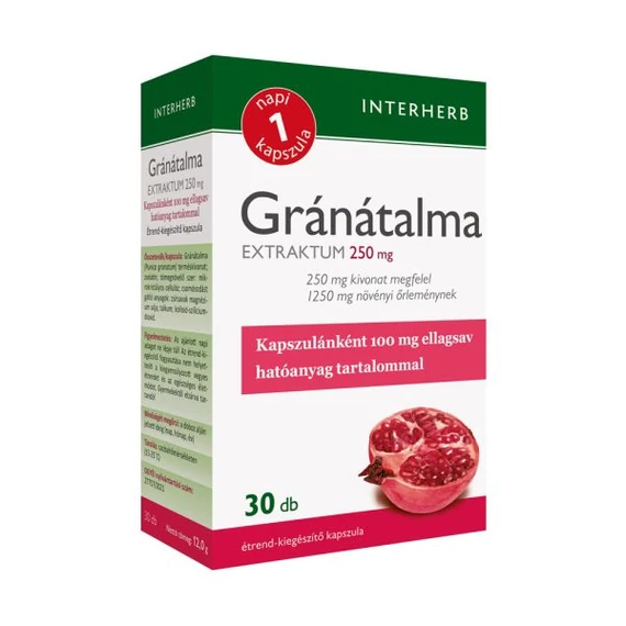 Interherb NAPI1 Gránátalma Extraktum 250mg 30 db