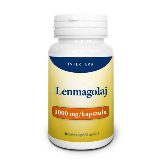 Interherb Lenmagolaj 1000 mg kapszula 48db