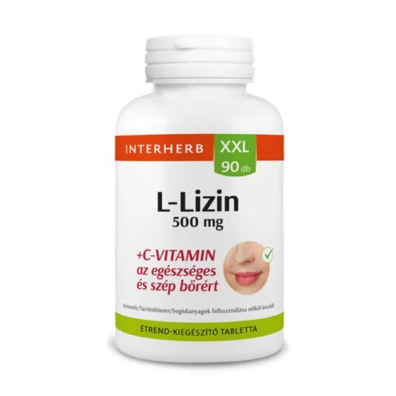 Interherb XXL 90 db L-Lizin 500 mg+C-vitamin kapszula