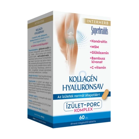 Interherb Kollagén & Hyaluronsav Porc-Ízület tabletta 60 db