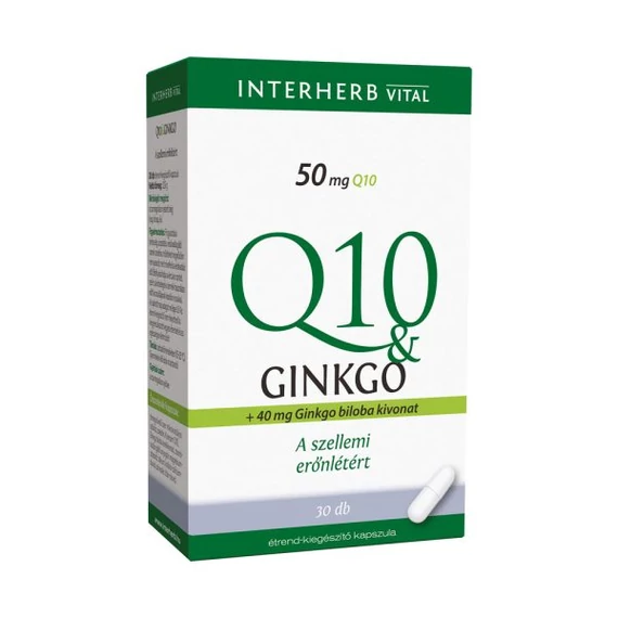 Interherb Q10 & Ginkgo kapszula 30db