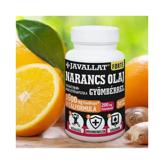 Javallat® Forte Narancs olaj gyömbérrel kapszula 60db