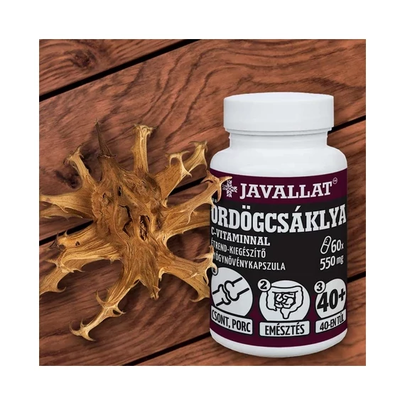 Ördögcsáklya C-vitaminnal kapszula 60db