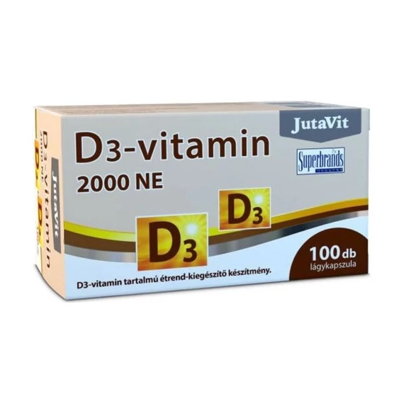 JutaVit D-vitamin 2000NE lágykapszula 100db