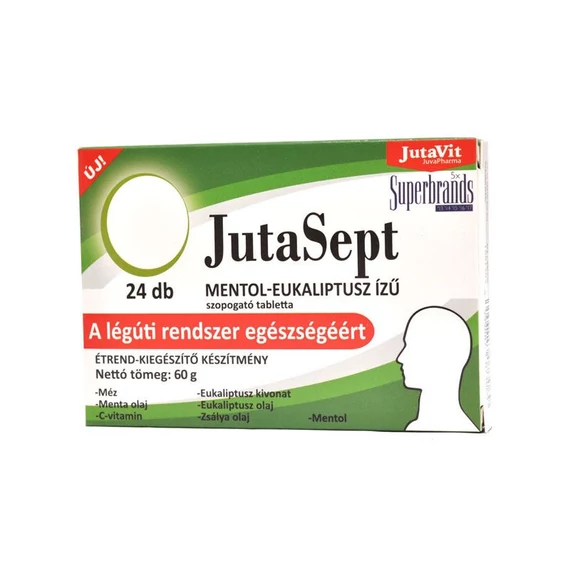 Jutavit Jutasept szopogató tabletta Mentol 24db
