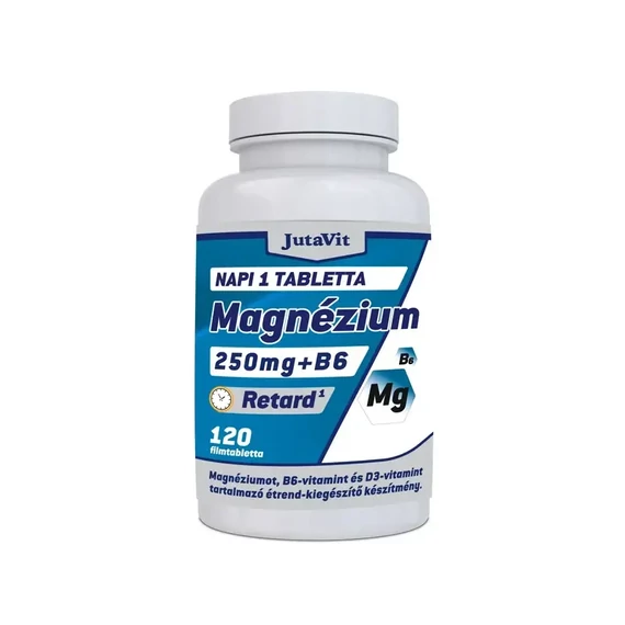 JutaVit Magnézium retard 250mg + B6 + D3 120db
