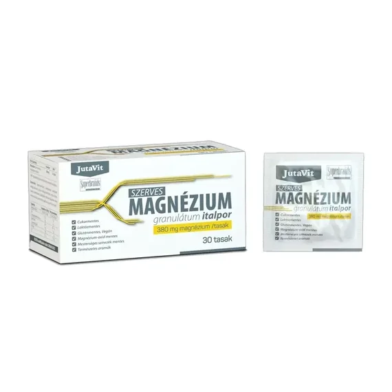 Jutavit Szerves Magnézium granulátum italpor 380 mg/ tasak 30 db