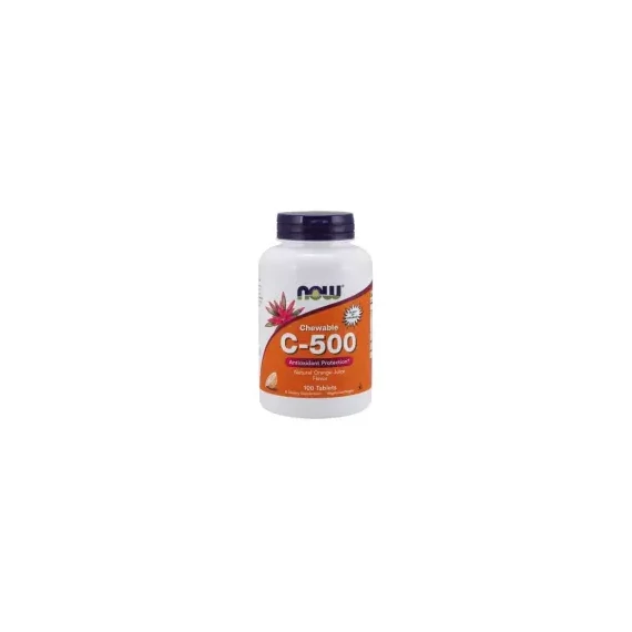 NOW C-vitamin 500mg Narancs rágótabletta 100db