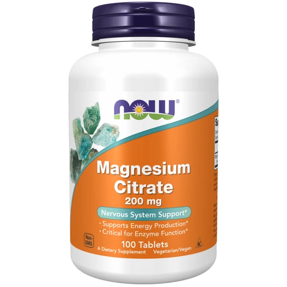 Now Magnézium Citrate 200mg 100x