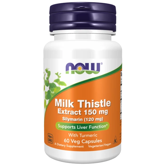 Now Silymarin máriatövis és kurkuma kapszula 150mg 60x