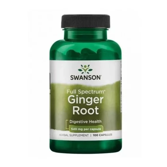 Swanson Ginger Root (Gyömbér gyökér) 540 mg kapszula 100db
