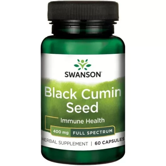 Swanson Black Cumin Seed (Feketekömény mag) 400mg kapszula 60db