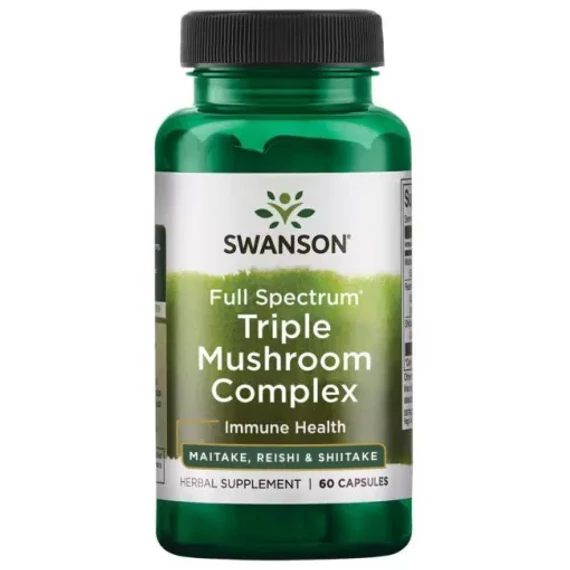 Swanson Triple Mushroom Complex  kapszula Maitake, Reishi, Shiitake 60db