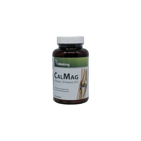 Vitaking CalMag citrát + D3-vitamin gélkapszula 90 db