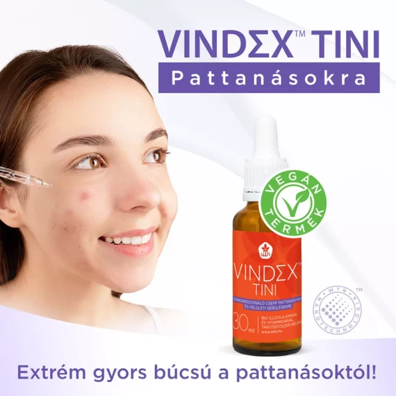 WTN Vindex Tini Bőrkondícionáló csepp 30 ml pattanásokra és felületi