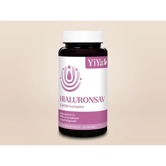 YiYa Hialuronsav & MSM komplex - bőrhidratáló, porc-, ízületvédő kapszula¹60db