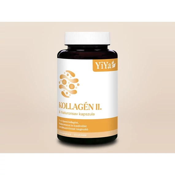 YiYa 2-es típusú Kollagén + Hialuronsav komplex - porc-, ízületvédő, hidratáló komplex¹ 120db