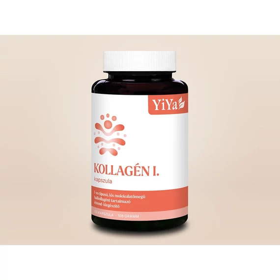YiYa Kollagén I. kapszula - halkollagén peptidek a bőr és az ízületek egészségéért!¹ 120db