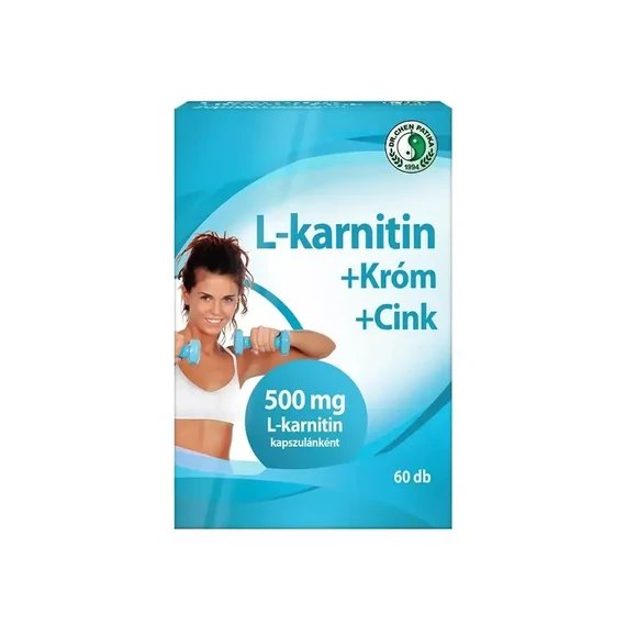 Dr. Chen L-karnitin 500mg+Króm+Cink kapszula 60db