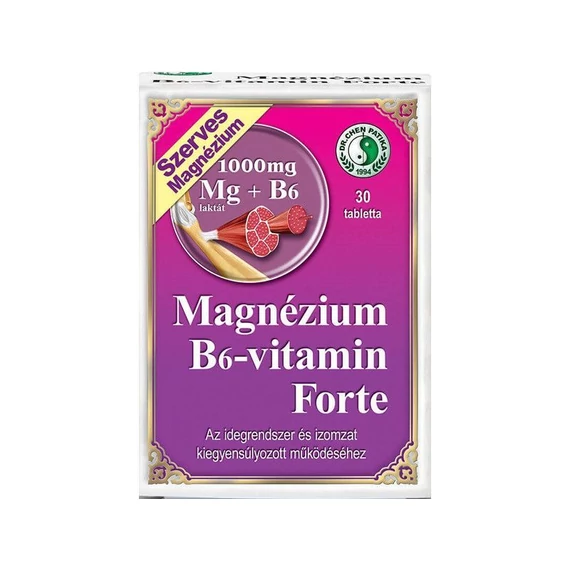 Dr. Chen Magnézium B6-vitamin Forte tabletta 30db 1000mg