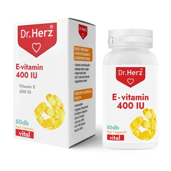 Dr Herz E-vitamin  400IU lágyzselatin kapszula 60db