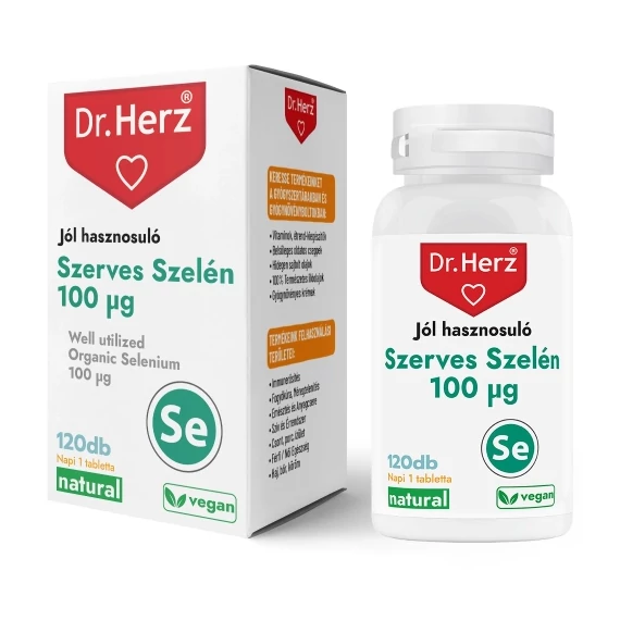 Dr Herz Jól hasznosuló szerves szelén 100mg 120db