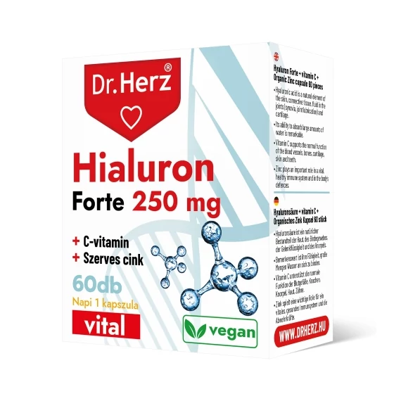 Dr Herz Hialuron Forte 250mg kapszula 60db