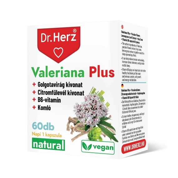 Dr Herz Valeriana Plus kapszula 60db