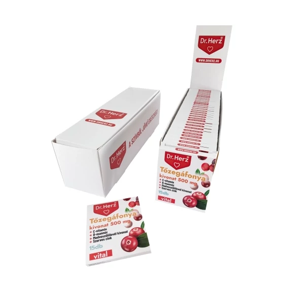 Dr Herz Tőzegáfonya kivonat 1000mg kapszula 15db