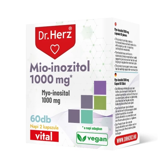 Dr Herz Mio-inozitol 1000mg kapszula 60db