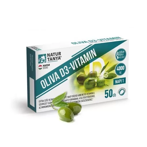 NaturTanya Olive D3-vitamin lágyzselatin kapszula 50db