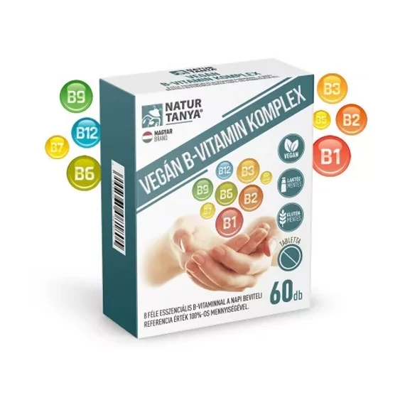 NaturTanya Vegán B-vitamin komplex tabletta 60db